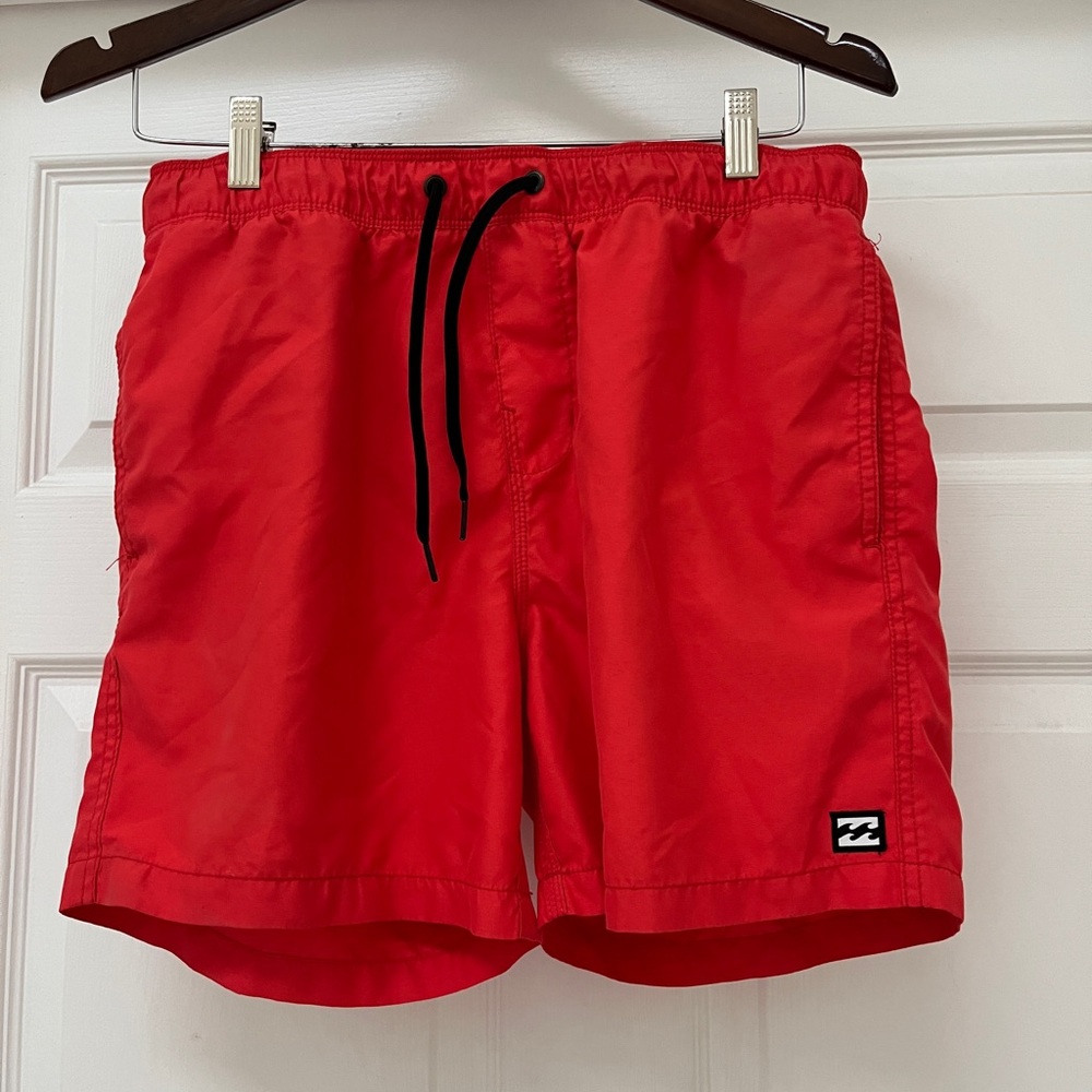 Billabong Red Athletic Shorts